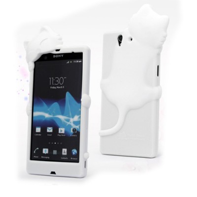 kiki-cat-silicone-case-for-sony-xperia-z-l36h-smartphone-3d-white-cover